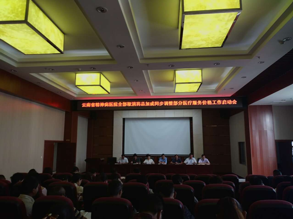 云南省精神病醫(yī)院召開”昆明地區(qū)城市公立醫(yī)院全部取消藥品加成同步調(diào)整部分醫(yī)療服務(wù)價格”工作啟動會