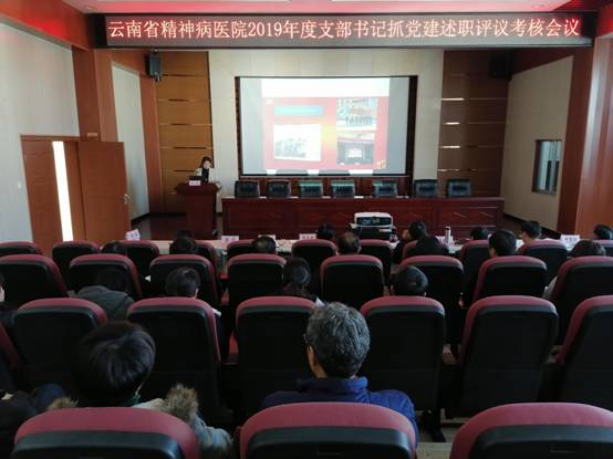 云南省精神病醫(yī)院召開2019年度黨支部書記抓黨建工作述職評議會議 